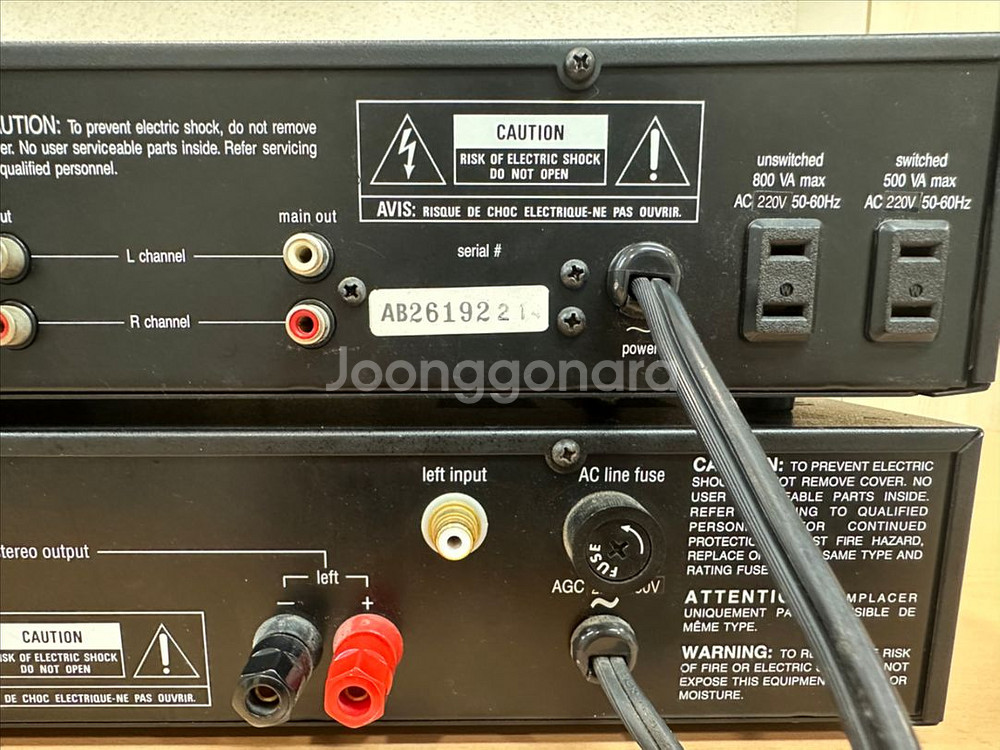 Adcom(애드컴) 프리파워 앰프 세트(220v) 판매--5