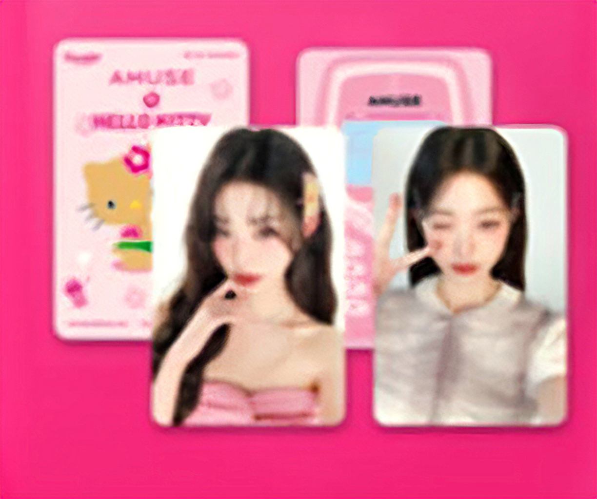 어뮤즈 태닝키티 장원영포카 2종