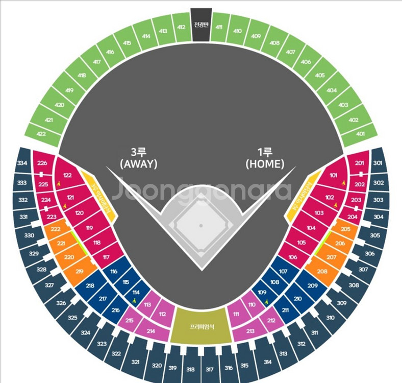 정가양도)5/21 두산vsSSG 1루 블루107 2연석--0