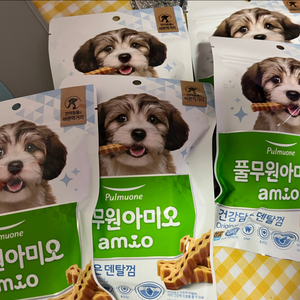 풀무원 아미오 강아지 반려견 덴탈껌