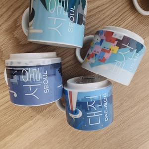 스타벅스 시티컵 89ml 4종 / 대한민국 부산 대전