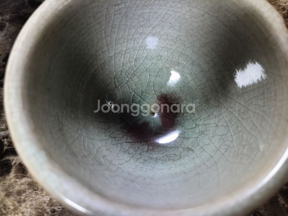 학생작품 다용도 청자 도자기그릇 4개(개당가격)--3