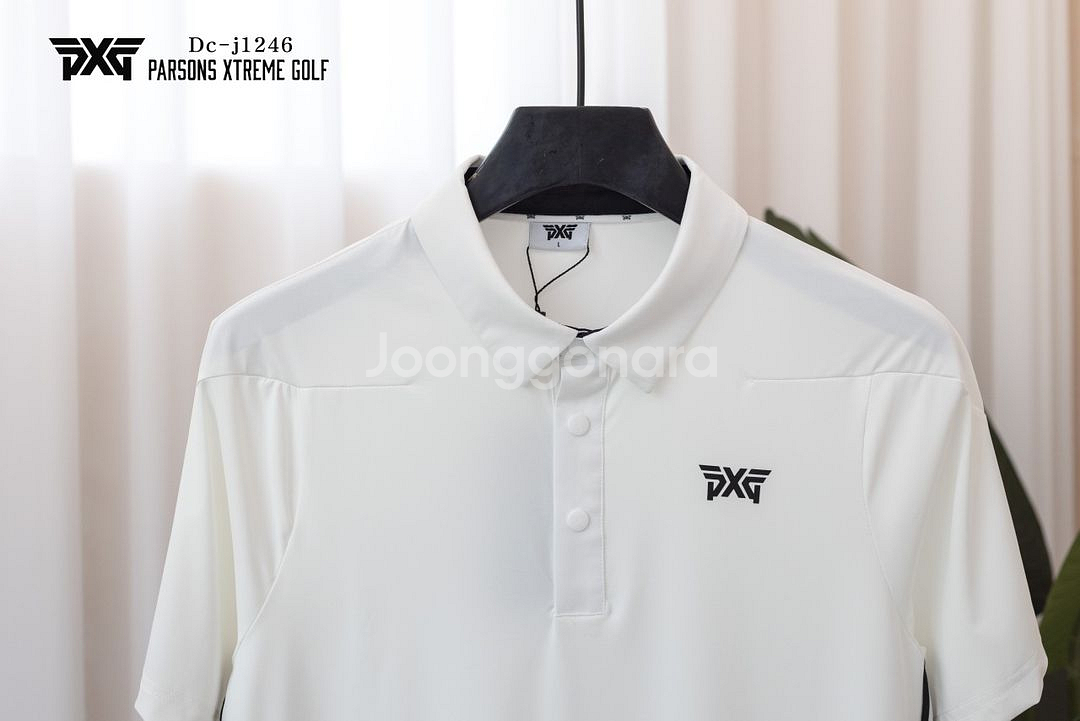 PXG 골프웨어 맨즈 롱 슬리브 엠보로고 카라 티셔츠--4