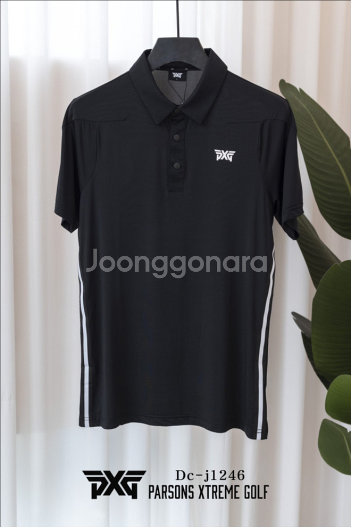 PXG 골프웨어 맨즈 롱 슬리브 엠보로고 카라 티셔츠--4