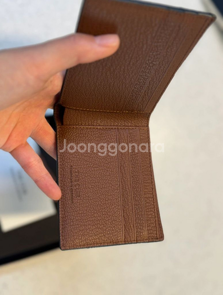 더 퀴르 악어가죽 지갑(새상품, 키링포함)--3