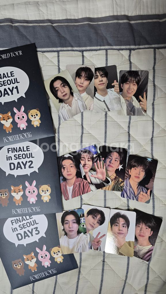 데이식스 포에버영 콘서트 첫주기프트 포카 분철--0