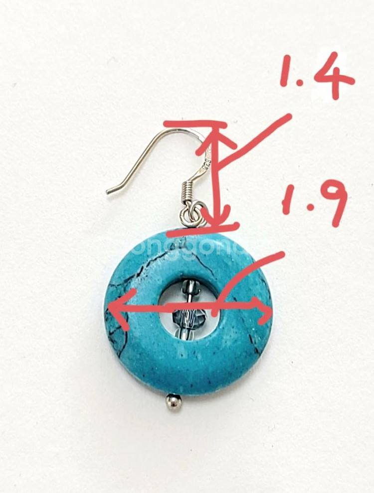 [새제품] 핸드메이드 귀걸이 2종 세트--1