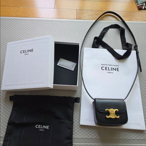 셀린느 트리옹프 미니백 블랙