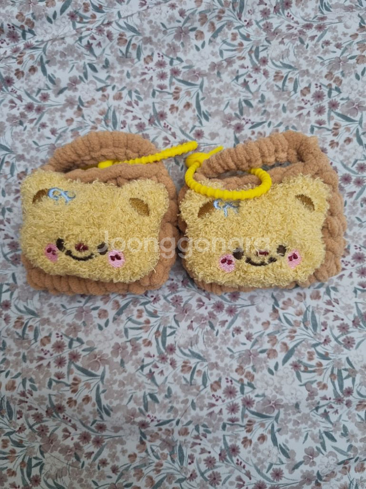 새상품) 미니 뜨개가방 에어팟케이스 곰돌이 곰--0