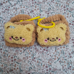 새상품) 미니 뜨개가방 에어팟케이스 곰돌이 곰