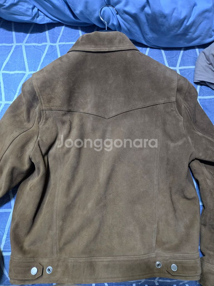 느와르라르메스 스웨이드 가죽 자켓--1
