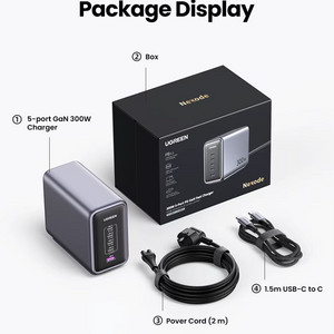 유그린 UGREEN 300W GaN 충전기 미개봉 신품