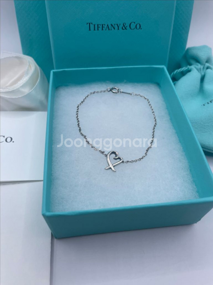 티파니앤코 팔로마 피카소 러빙 하트 팔찌 16.5cm--1