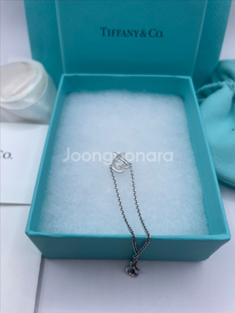 티파니앤코 팔로마 피카소 러빙 하트 팔찌 16.5cm--2