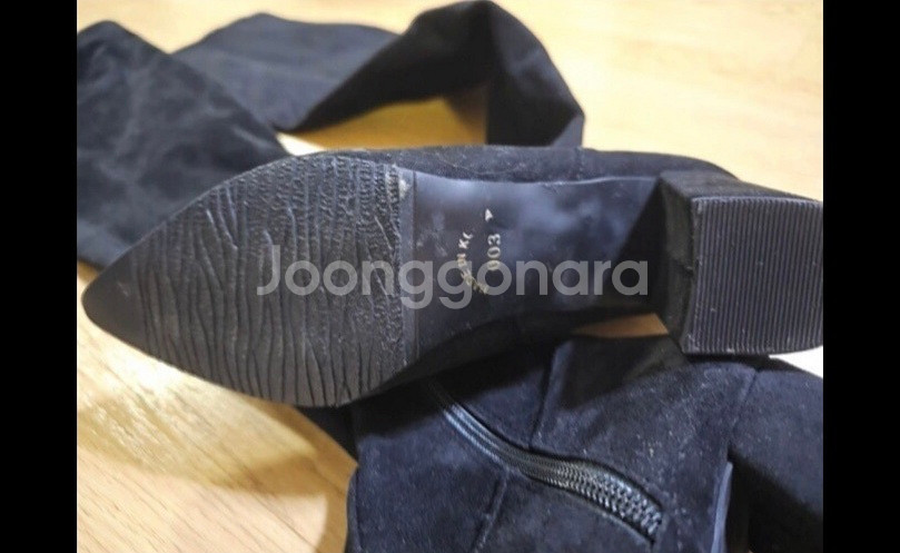 알토 롱부츠 블랙 색상 구두 힐--2
