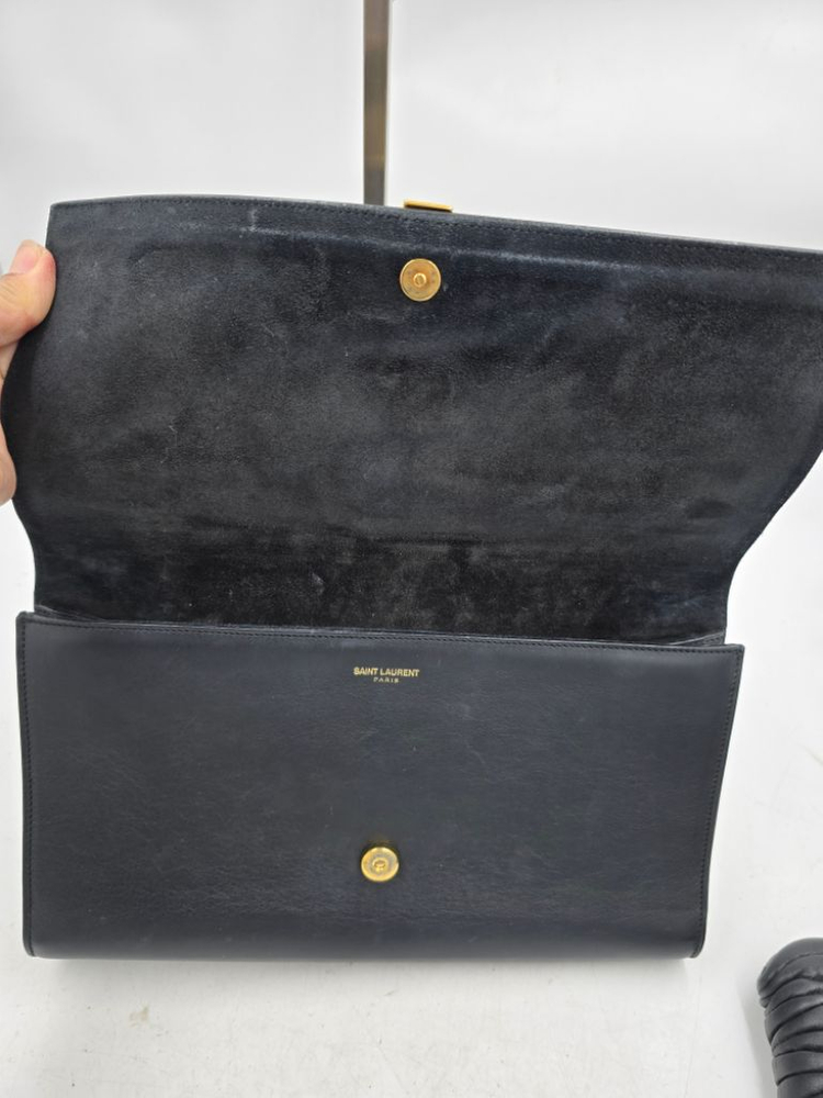 생로랑 카바시크 블랙 클러치--7