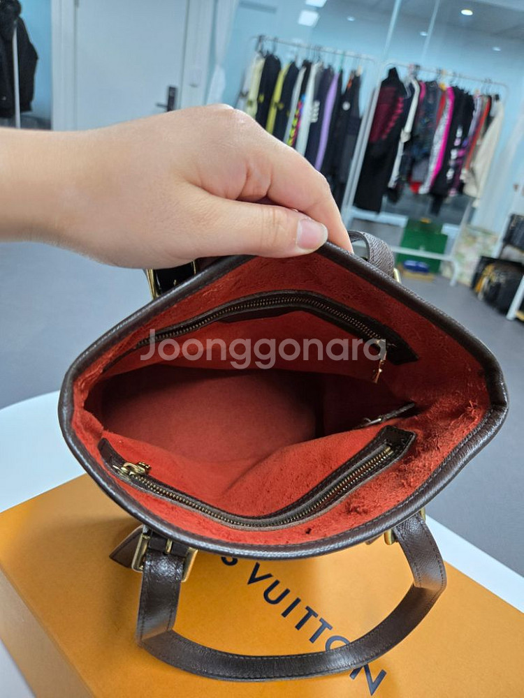 루이비통 다미에 버킷백 숄더백--5