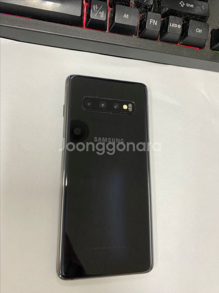 KT 갤럭시S10 LTE 블랙 외관깨끗 128G무잔상급--0