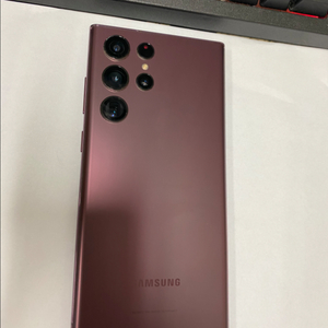 갤럭시S22울트라 버건디 액정SS급 256G 무잔상