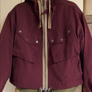 프리즘웍스 SMOCK HOODED PARKA 버건디 M
