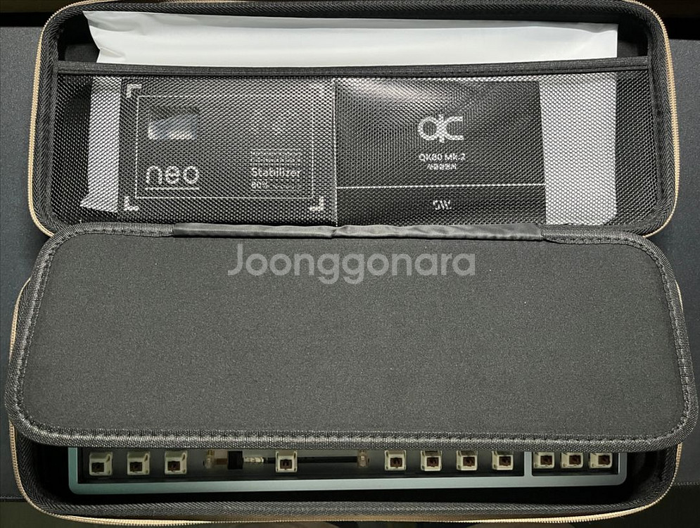 qk80mk2 아이스블루 커스텀 키보드--5