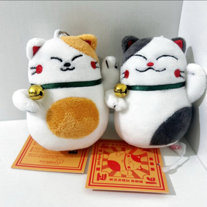 행운의 복고양이 인형