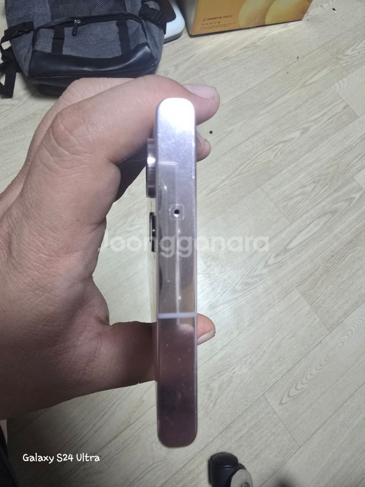 (센터액정교체 미사용)S23울트라 퍼플 256GB s2--5
