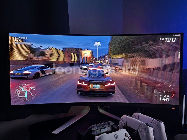에일리언웨어 커브드 모니터 aw3420dw--0