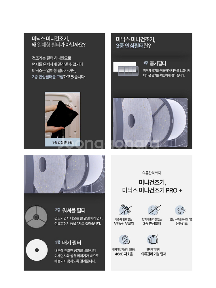 미닉스 미니건조기 PRO플러스 MNMD-120GR 3.--5