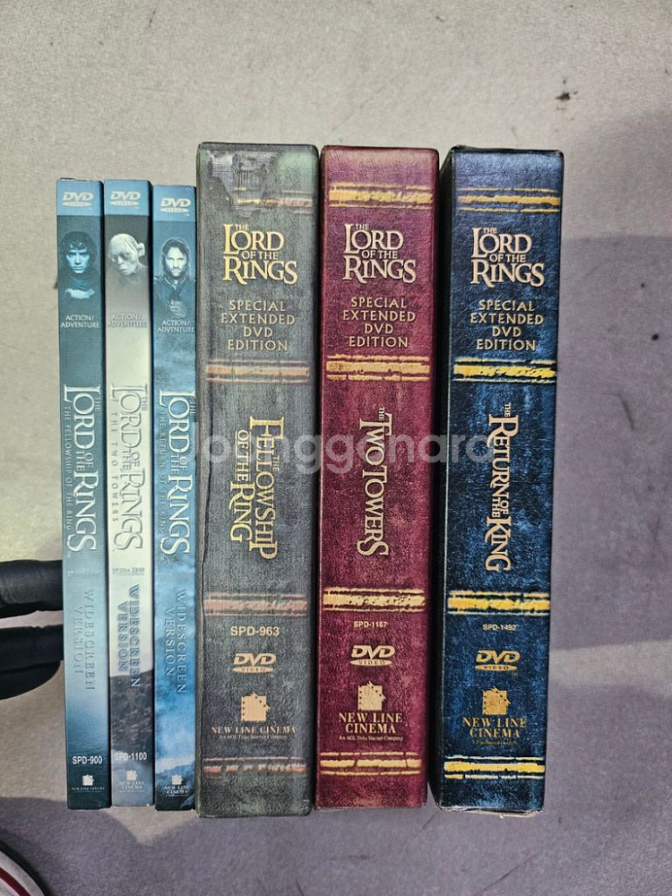 반지의제왕 dvd 그리고 확장판사진에 보이는 대로 구성--0