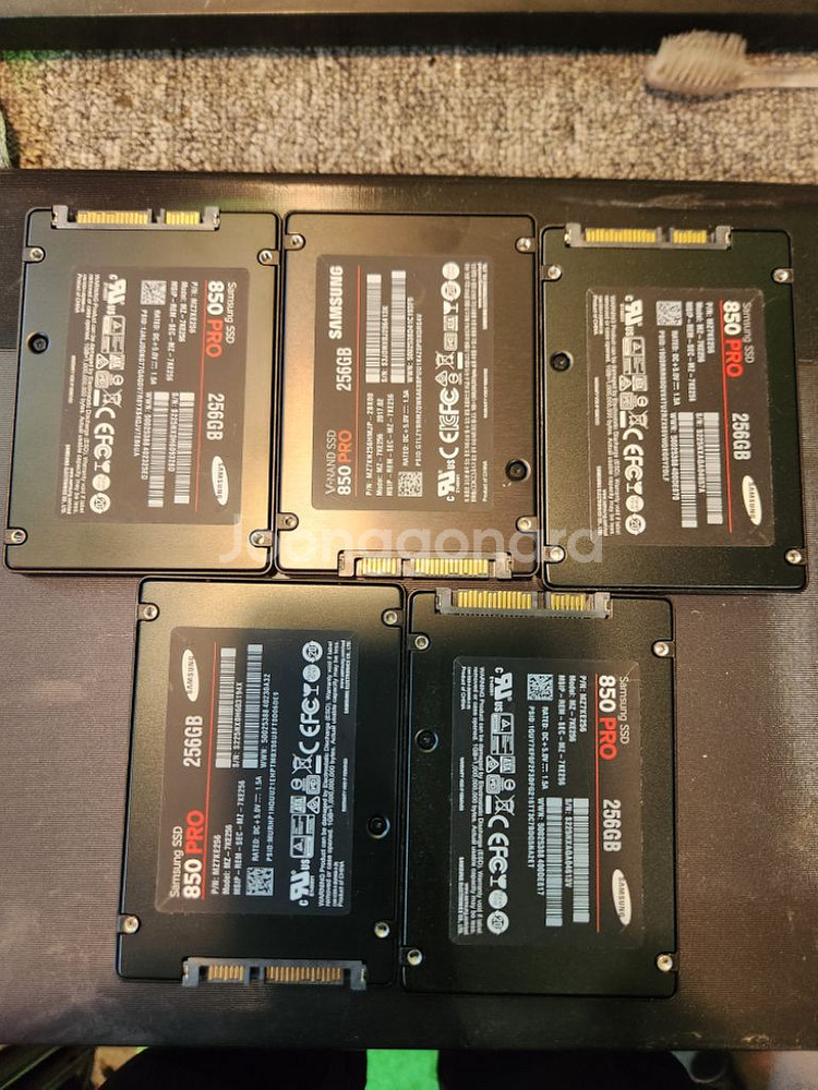 ssd<25>삼성256g 850 pro 5개묶음--0