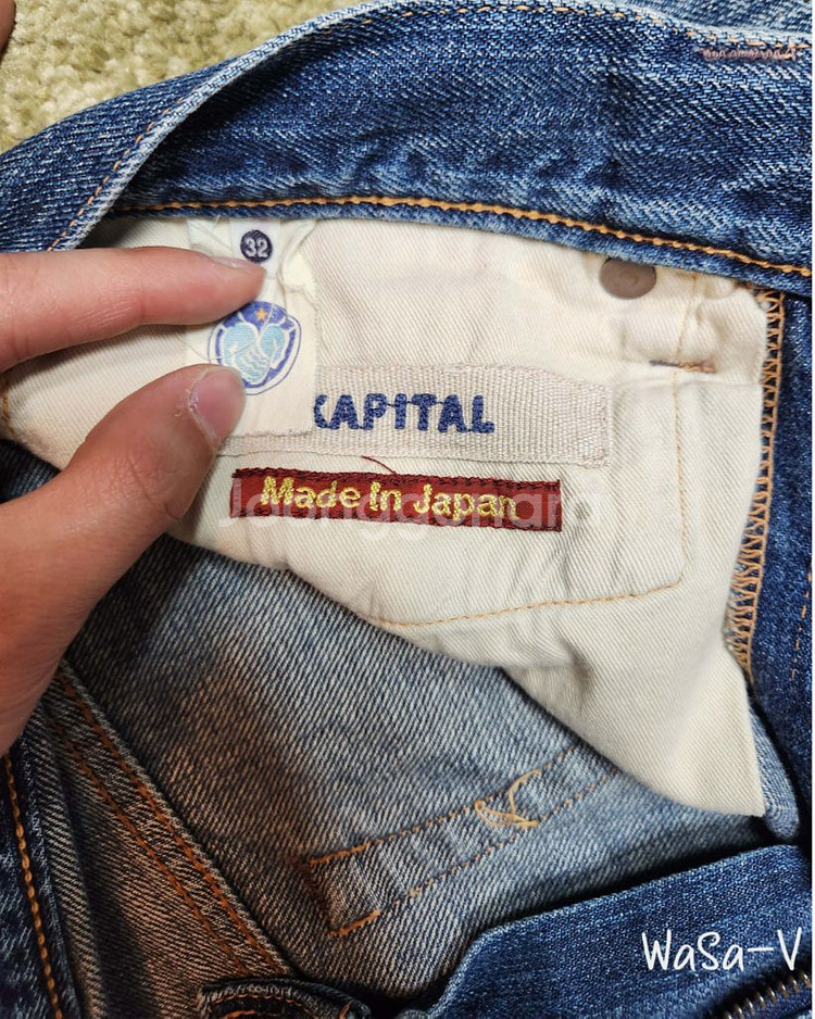 캐피탈 빈티지 워시드 데님 / Size 32--3
