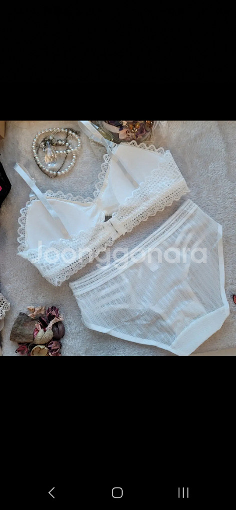 노와이어 브라랫 레이스팬티 세트 여성속옷세트 브라팬티세--1
