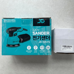 제이디스타크 유선 원형 샌딩기 5인치 오비탈 샌더