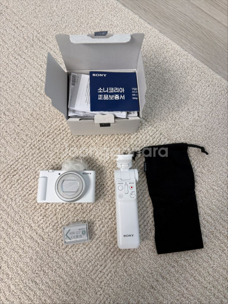 소니 zv-1m2 화이트 (카메라+슈팅그립+배터리)--0