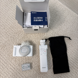 소니 zv-1m2 화이트 (카메라+슈팅그립+배터리)
