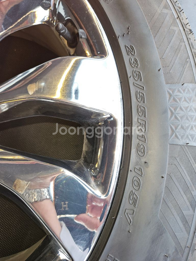 쏘렌토 크롬휠+235/55R19넥센 타이어(1본)--5