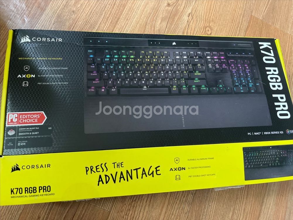 커세어 k70 rgb pro 저소음 적축--0