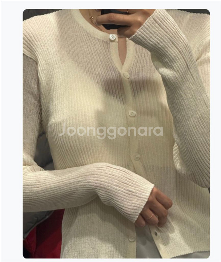(새제품)언더스탠딩 시스루 여름가디건 블랙,화이트--4