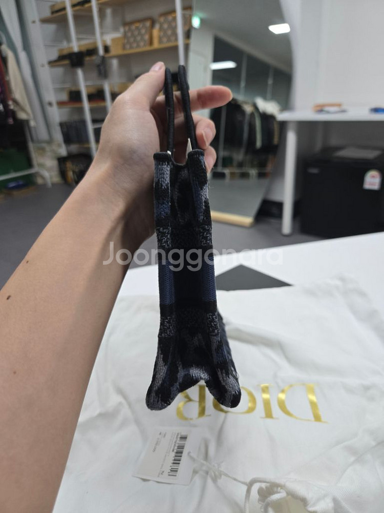 디올 레오파드 북토트백--1