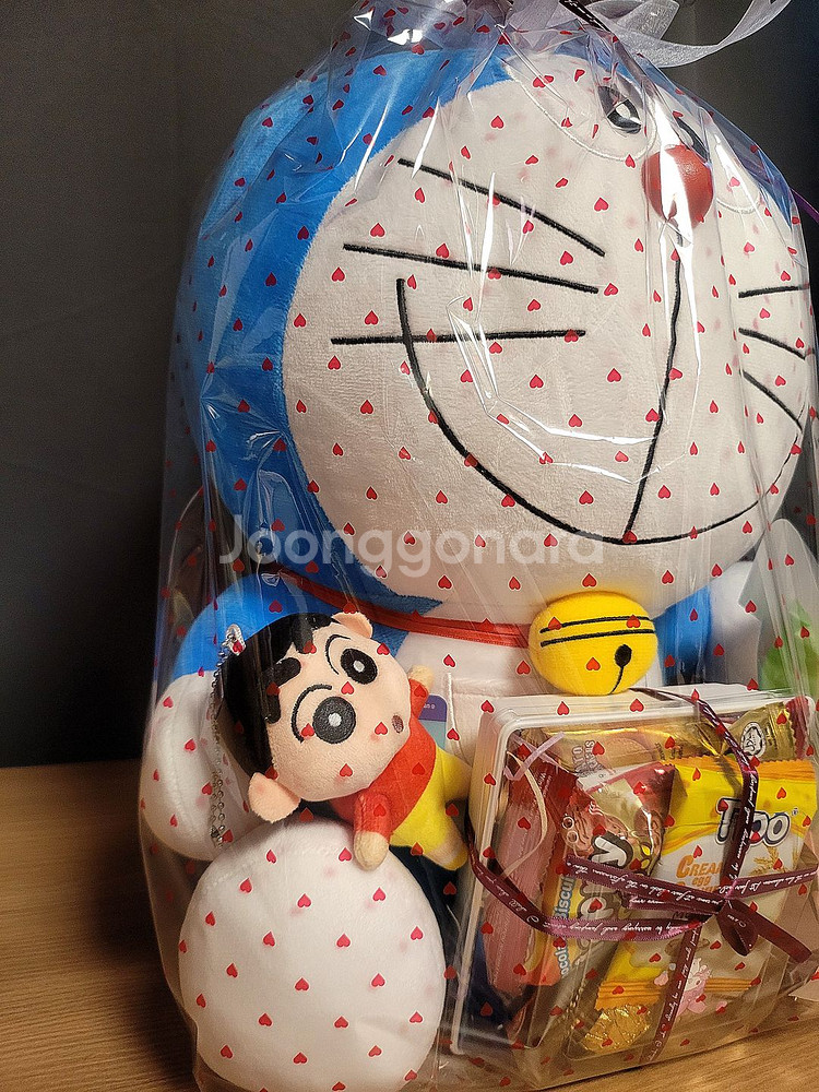 도라에몽 45cm 중대형인형 초콜릿 과자 캔디 포장세트--4