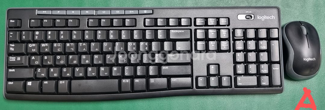 로지텍 K270+M185 깨끗 무선 키보드 마우스--1