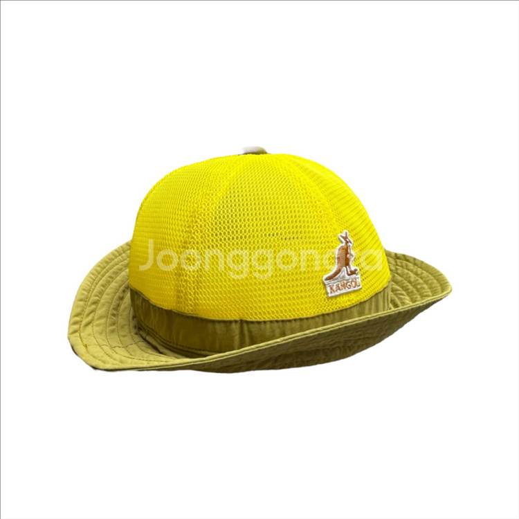 KANGOL 키즈 메쉬 캐주얼 모자 50 노랑 끈 없음--2