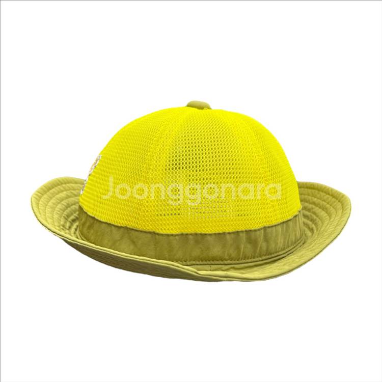 KANGOL 키즈 메쉬 캐주얼 모자 50 노랑 끈 없음--5