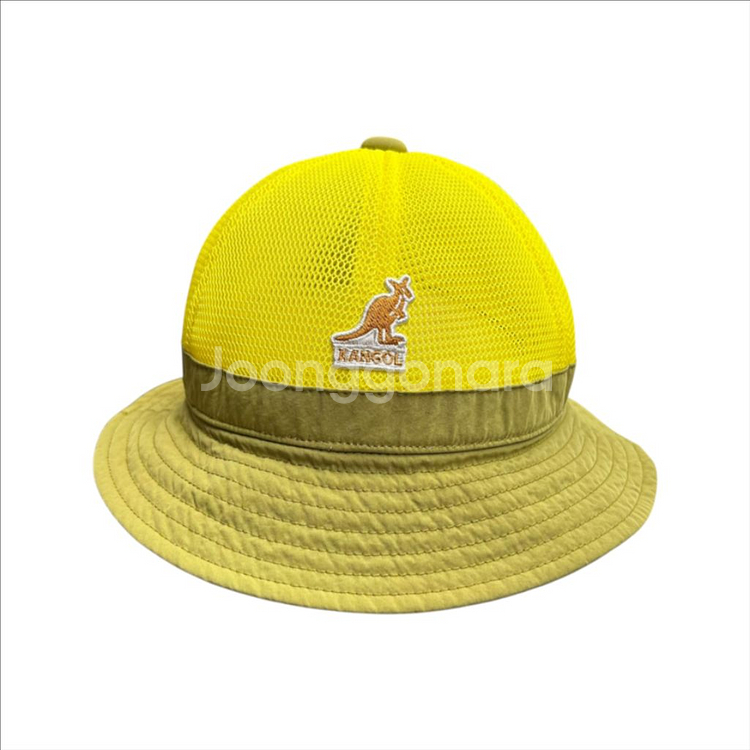 KANGOL 키즈 메쉬 캐주얼 모자 50 노랑 끈 없음--0