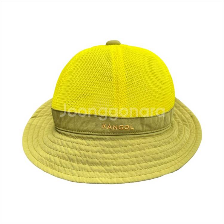 KANGOL 키즈 메쉬 캐주얼 모자 50 노랑 끈 없음--6