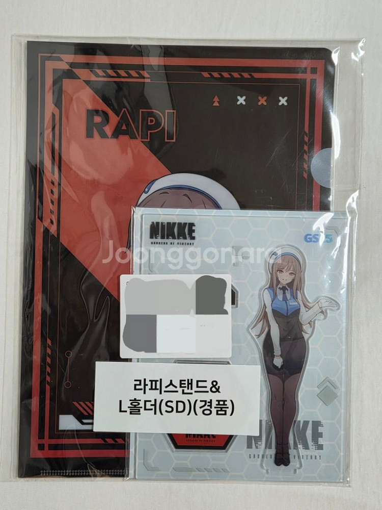 니케 gs25콜라보 라피 아크릴스탠드+L홀더--0