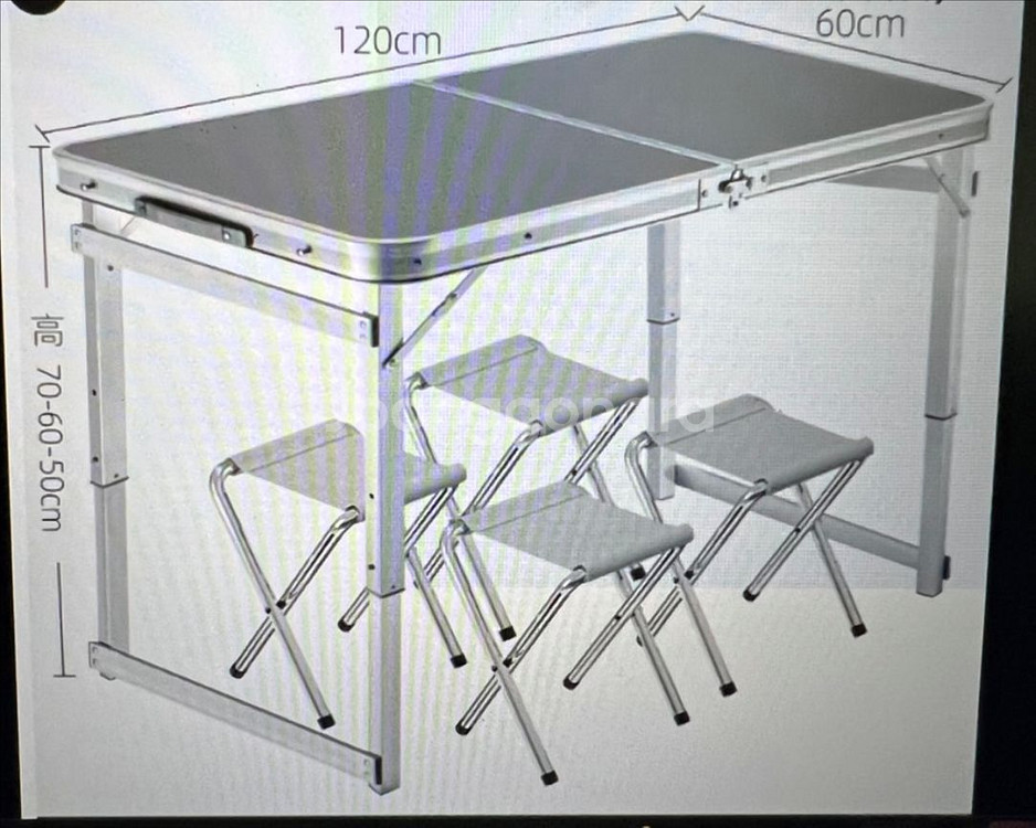 캠핑 휴대용 접이식 테이블 새상품--0