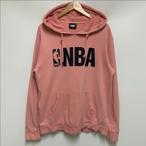 [남자 105]NBA 로고 핑크 후드티셔츠