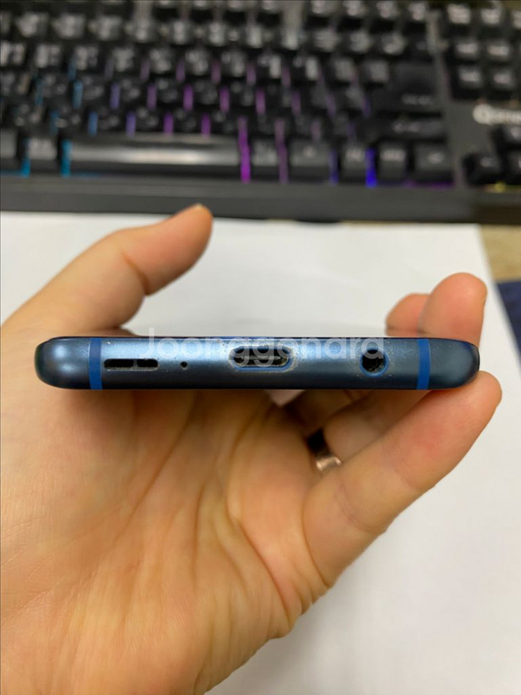갤럭시S9플러스 블루 외관깔끔 64GB 무잔상--6